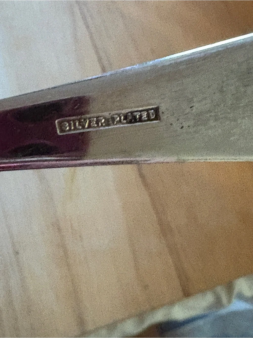 Vintage Sheffield Silver Plated Serving Spoon